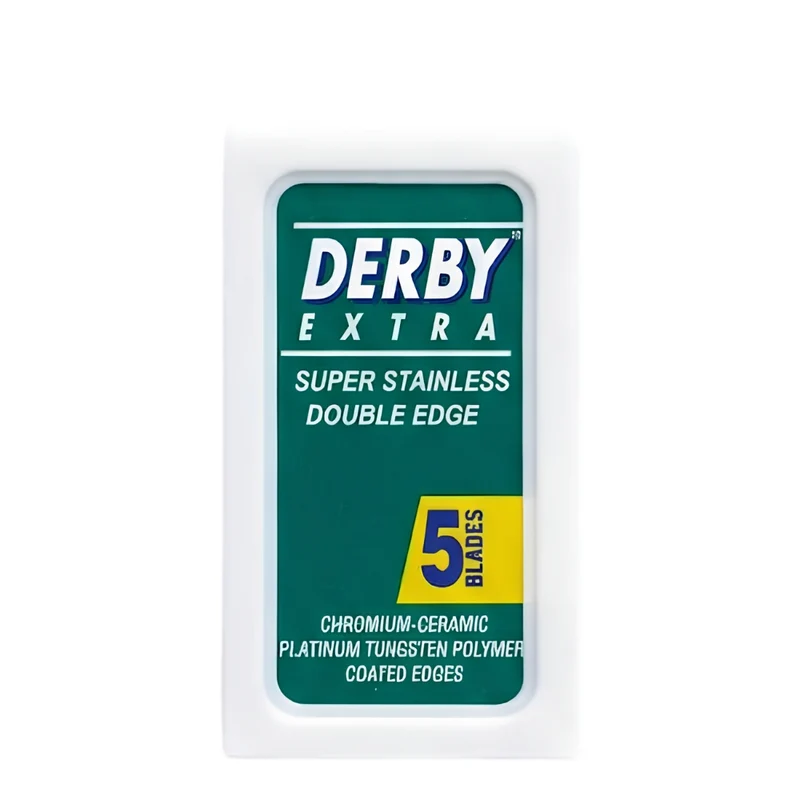 Lames de rasoir à double tranchant en acier inoxydable Extra (5 lames)