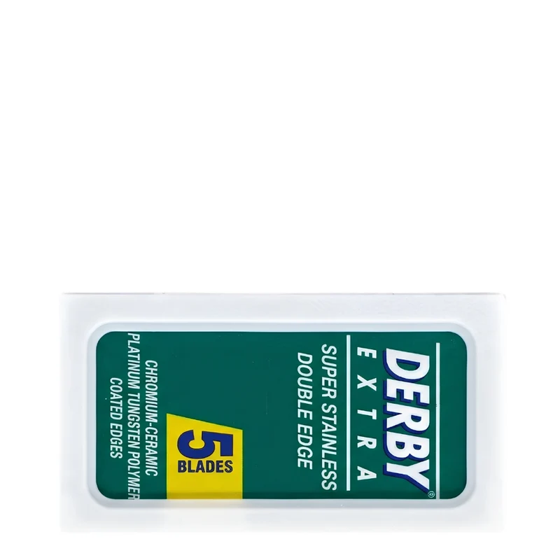 Lames de rasoir à double tranchant en acier inoxydable Extra (5 lames)