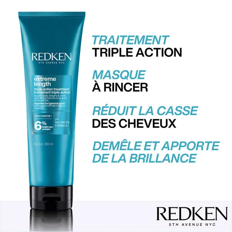 Masque triple action "Extreme Length" (250ml/8.5oz)