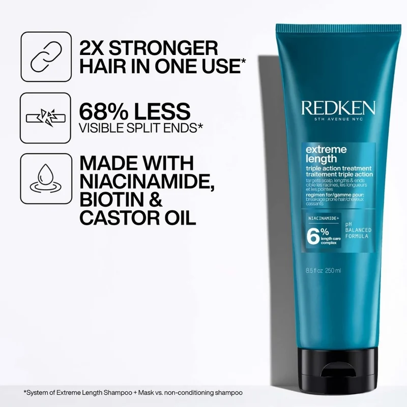 Masque triple action "Extreme Length" (250ml/8.5oz)
