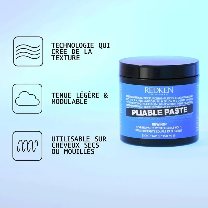 Pâte coiffante "Pliable Paste" (150ml/5.0oz)