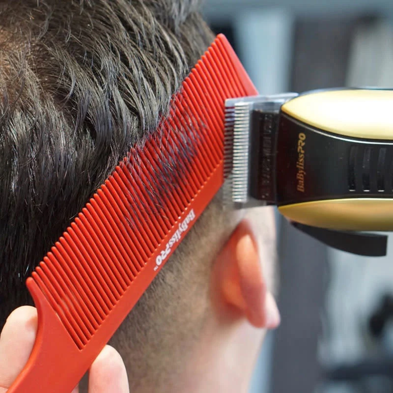 Peigne à tondeuse Barberology "Clipper Comb" (22,8cm/9") - Noir