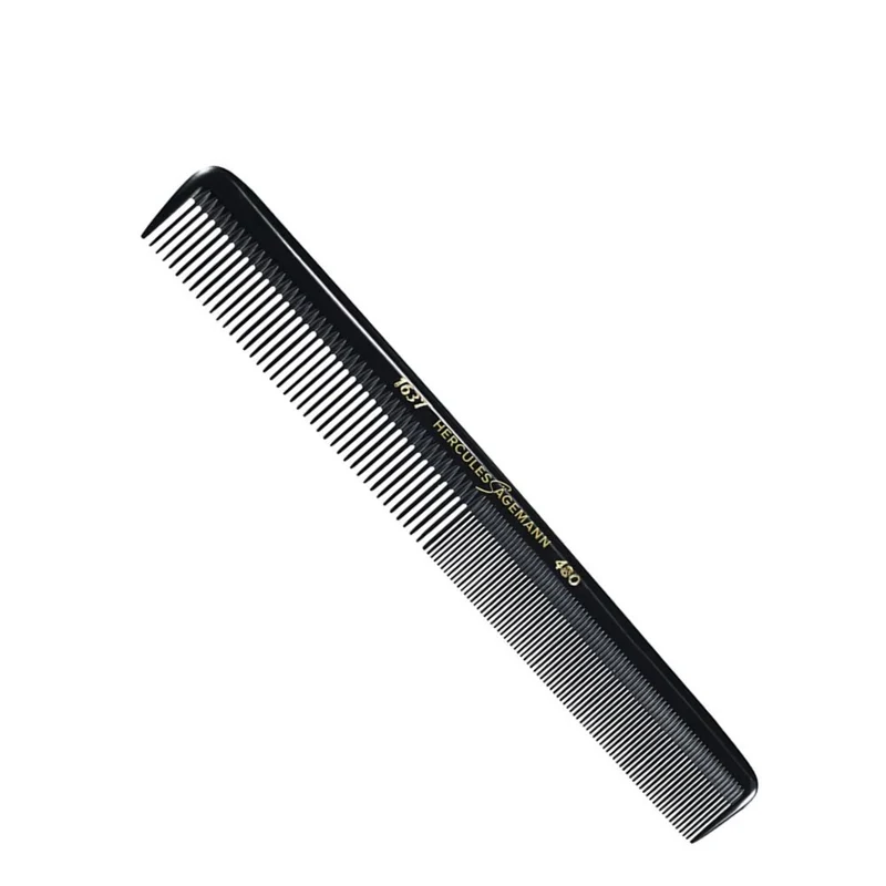 Peigne de coupe professionnel en ébonite 1637-480 (216mm/8.5") - Noir