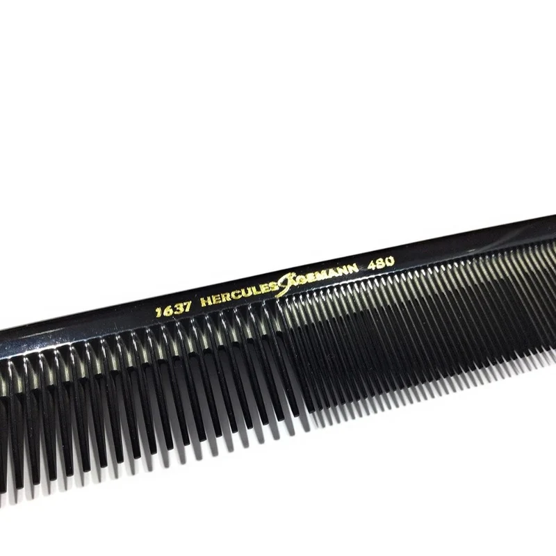 Peigne de coupe professionnel en ébonite 1637-480 (216mm/8.5") - Noir