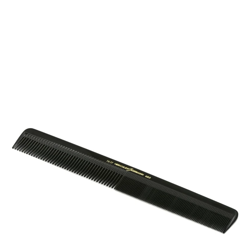 Peigne de coupe professionnel en ébonite 1637-480 (216mm/8.5") - Noir