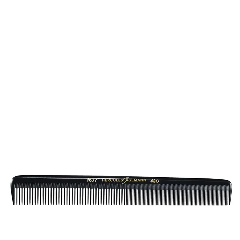Peigne de coupe professionnel en ébonite 1637-480 (216mm/8.5") - Noir