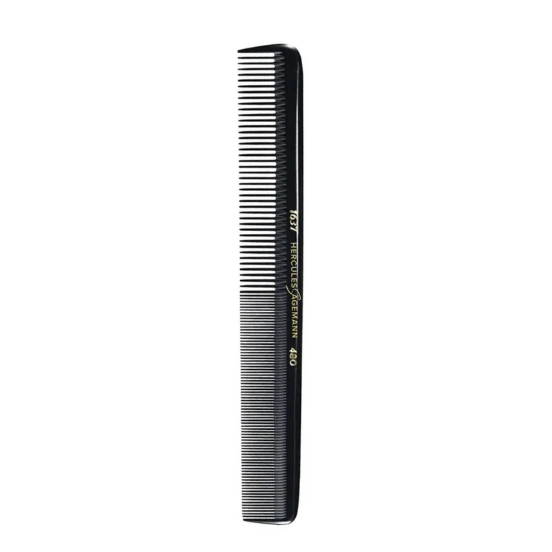 Peigne de coupe professionnel en ébonite 1637-480 (216mm/8.5") - Noir