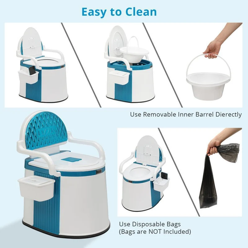 ComforLoo Toilet Portatile per Adulti e Anziani - Comoda Commode