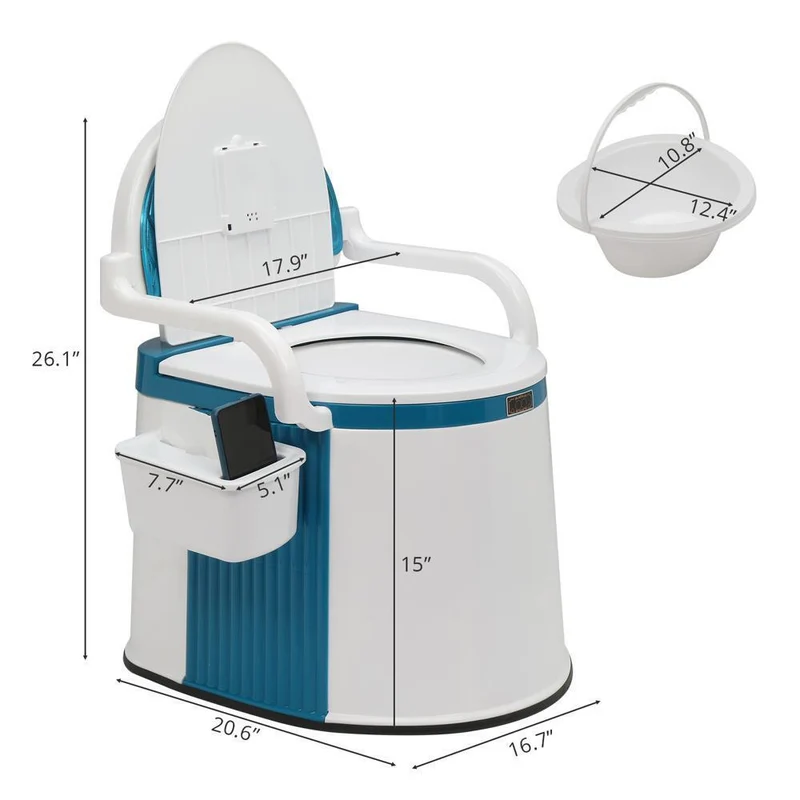 ComforLoo Toilet Portatile per Adulti e Anziani - Comoda Commode