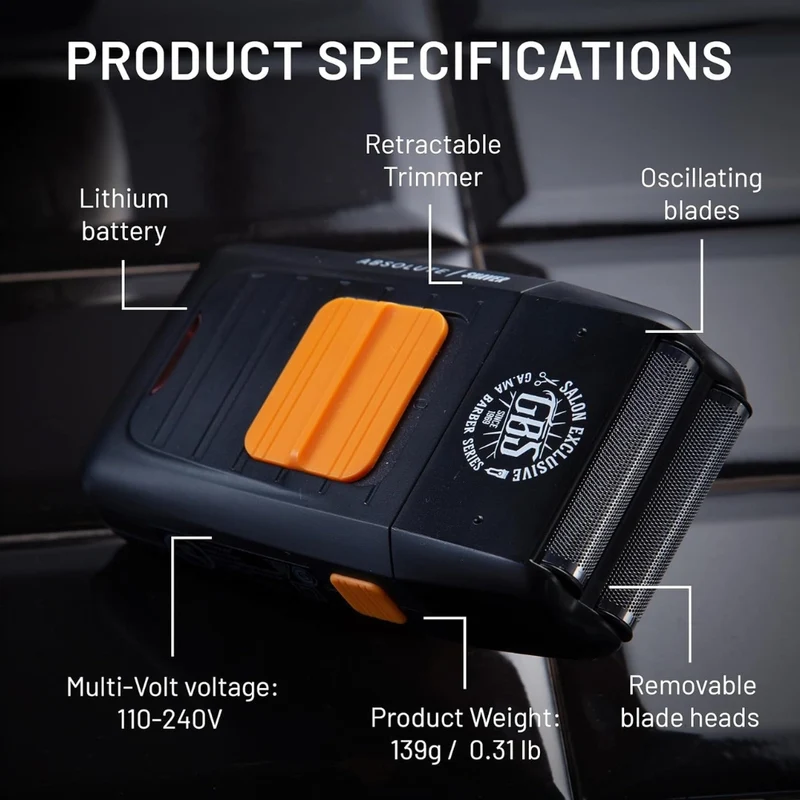 Rasoir sans fil "GBS Absolute Shaver"