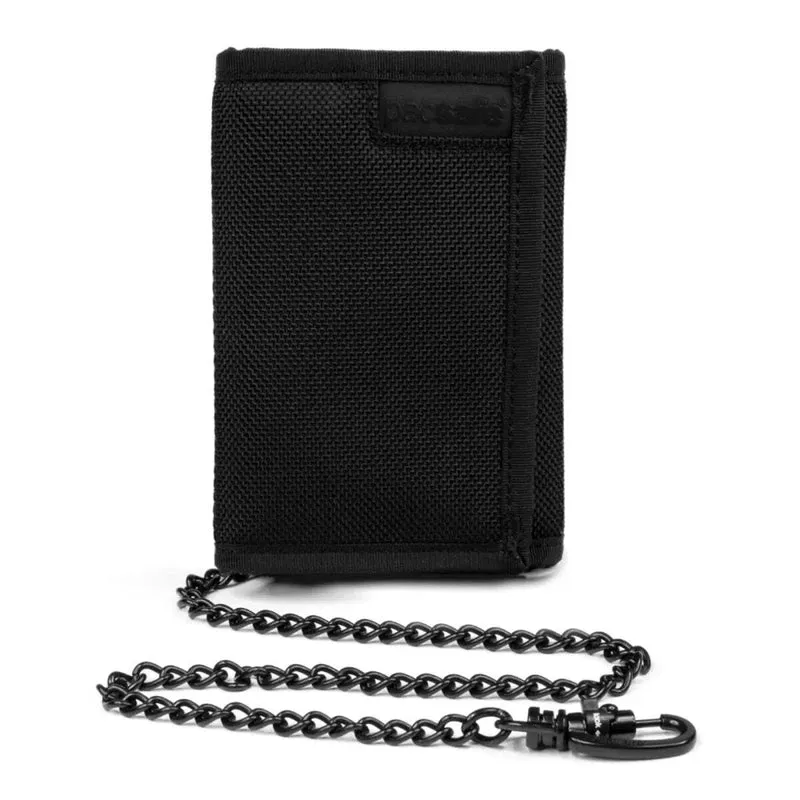 Pacsafe RFIDsafe Z50 RFID Blocking Tri-fold Wallet - Black