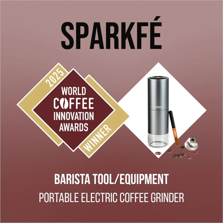SPARKFE Portable Electric Coffee Grinder CGR Series Classic Collection (Silver Grey)