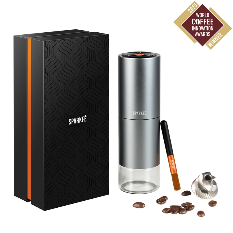 SPARKFE Portable Electric Coffee Grinder CGR Series Classic Collection (Silver Grey)
