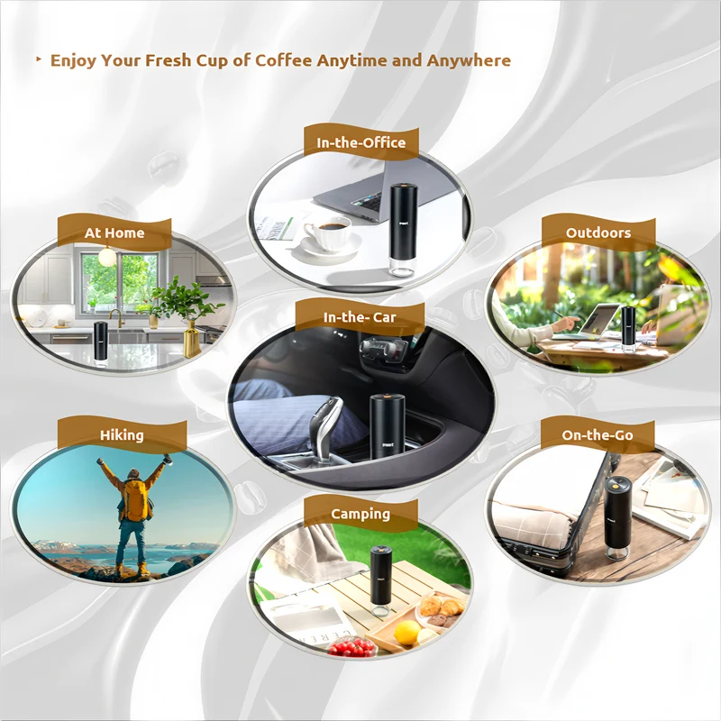 SPARKFE Portable Electric Coffee Grinder (Obsidian)