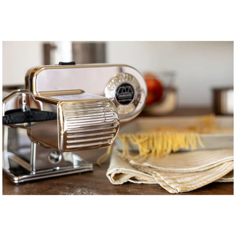 Marcato Atlas Plus Motor Pasta Machine Stainless Steel with 4 Shape Options Silver