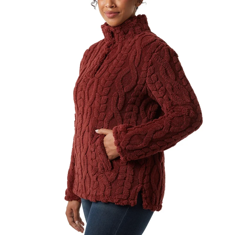 32°HEAT - Chandail en Sherpa Torsadé pour Femme