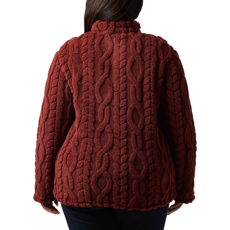 32°HEAT - Chandail en Sherpa Torsadé pour Femme