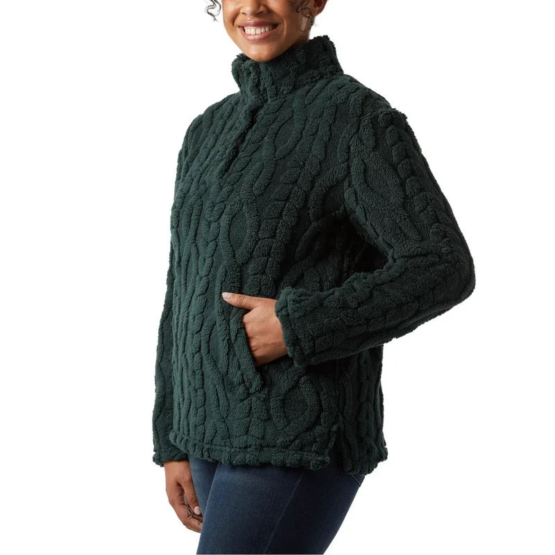 32°HEAT - Chandail en Sherpa Torsadé pour Femme