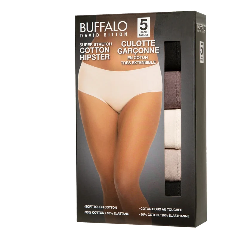 BUFFALO - Paquet de 5 Culottes Garçonnes pour Femme
