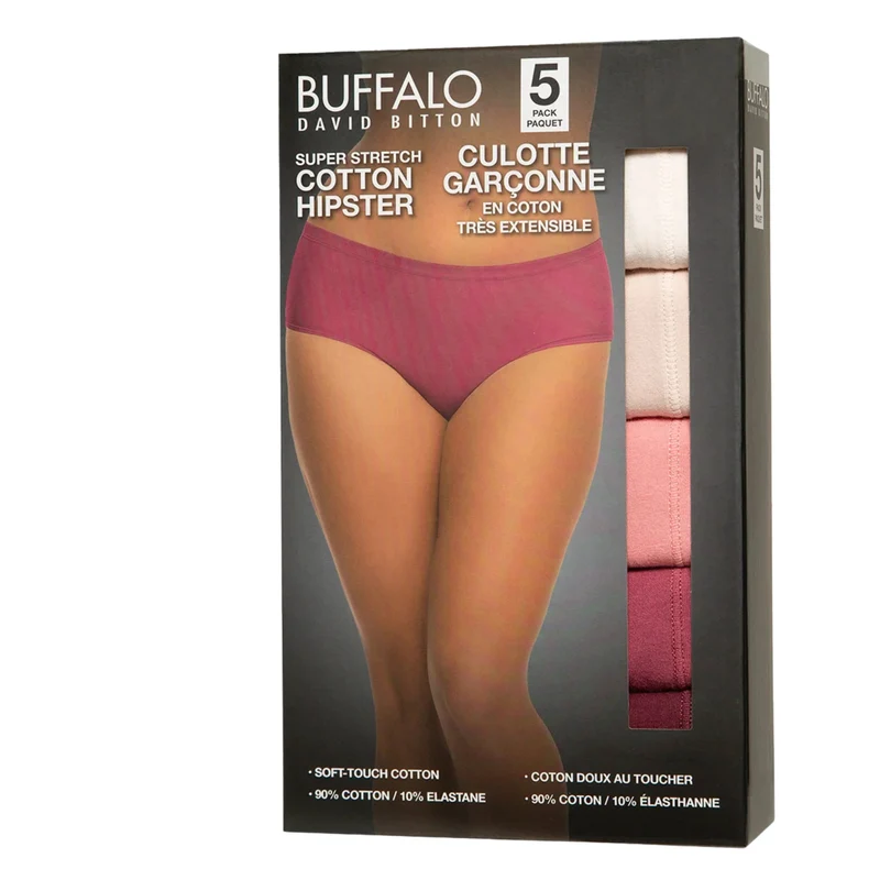 BUFFALO - Paquet de 5 Culottes Garçonnes pour Femme