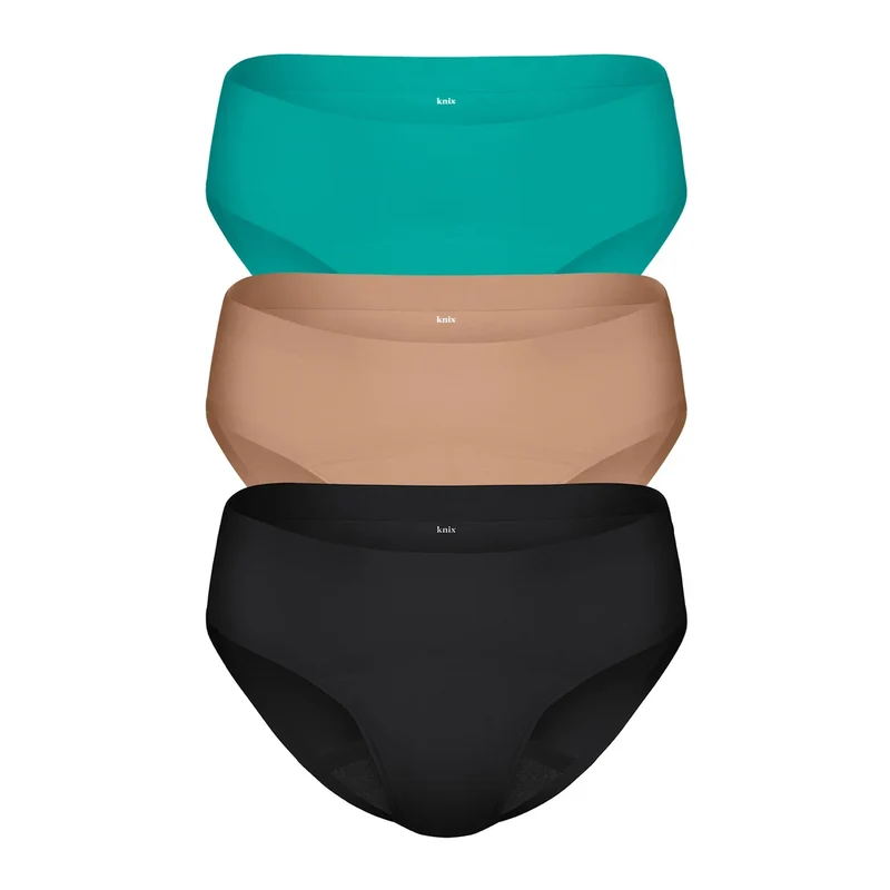 KNIX - Paquet de 3 Culottes Menstruelles Réutilisables
