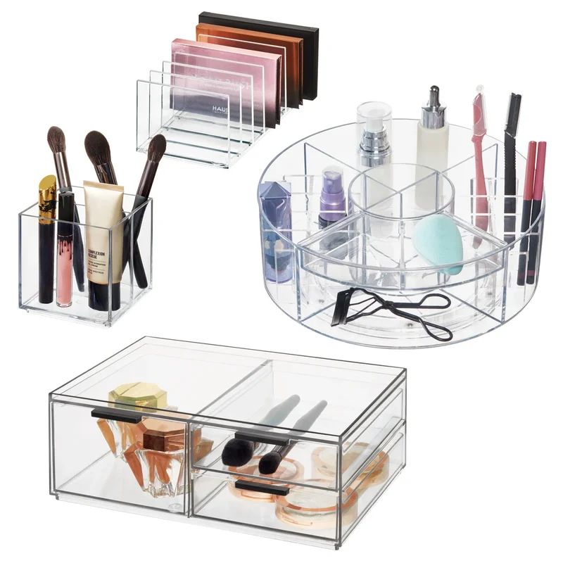 IDESIGN - Ensemble de 4 Organisateurs de Bain et Beauté