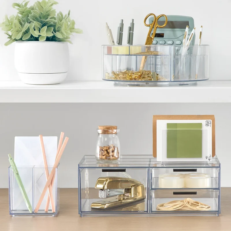 IDESIGN - Ensemble de 4 Organisateurs de Bain et Beauté