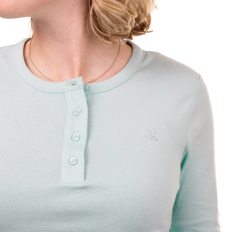 CALVIN KLEIN - Chandail Henley pour Femme