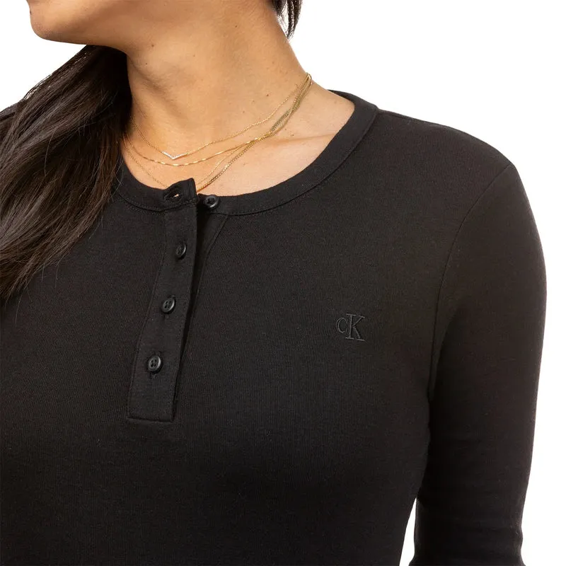 CALVIN KLEIN - Chandail Henley pour Femme