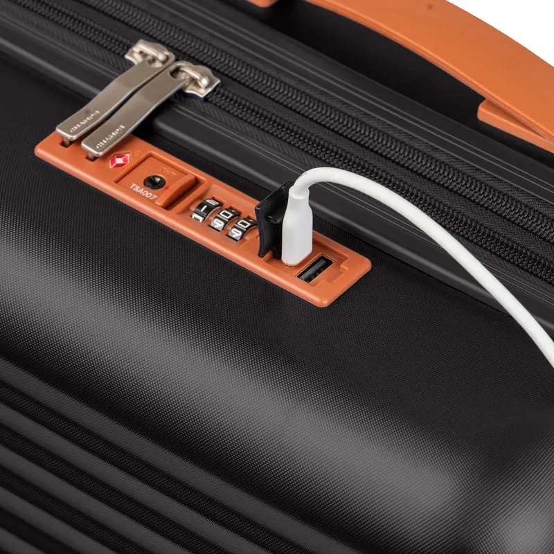 CHAMPS - Valise de Cabine Rigide Extensible Vintage II