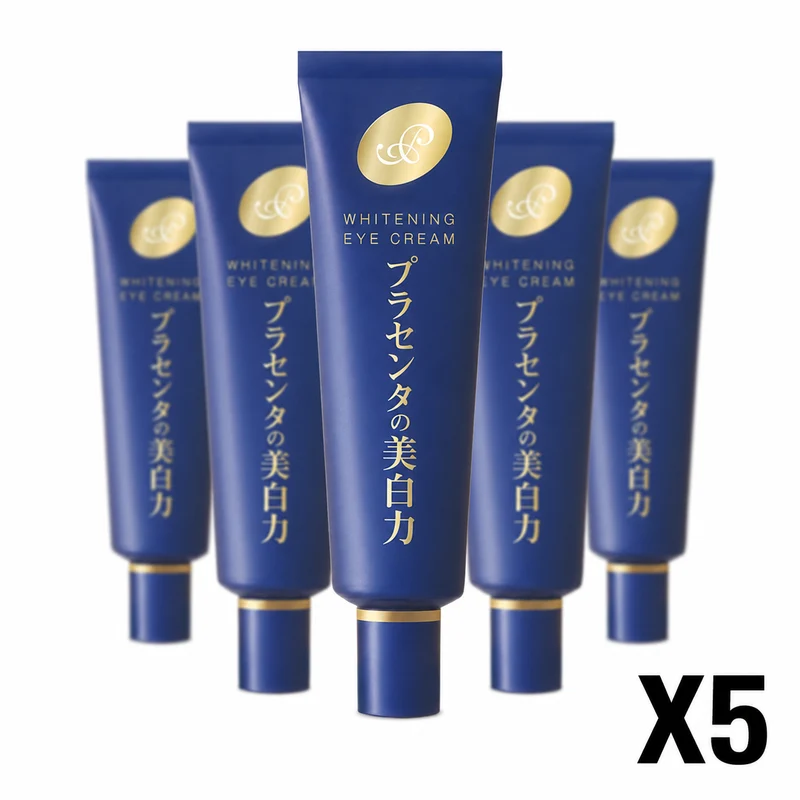 Meishoku Placenta Whitening Eye Cream 33g 5-Piece Set