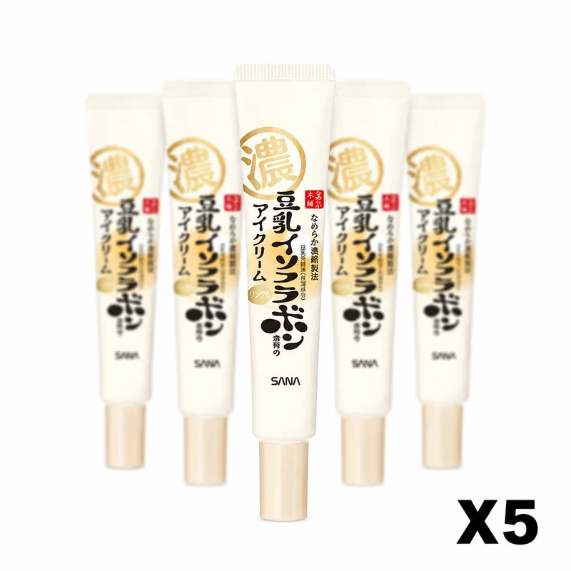 Sana Nameraka Honpo Isoflavone Wrinkle Eye Cream 20g 5-Pack