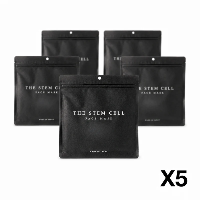 Akari Stem Cell Face Mask Set: 5 Packs, 30 Sheets Each for Radiant Skin
