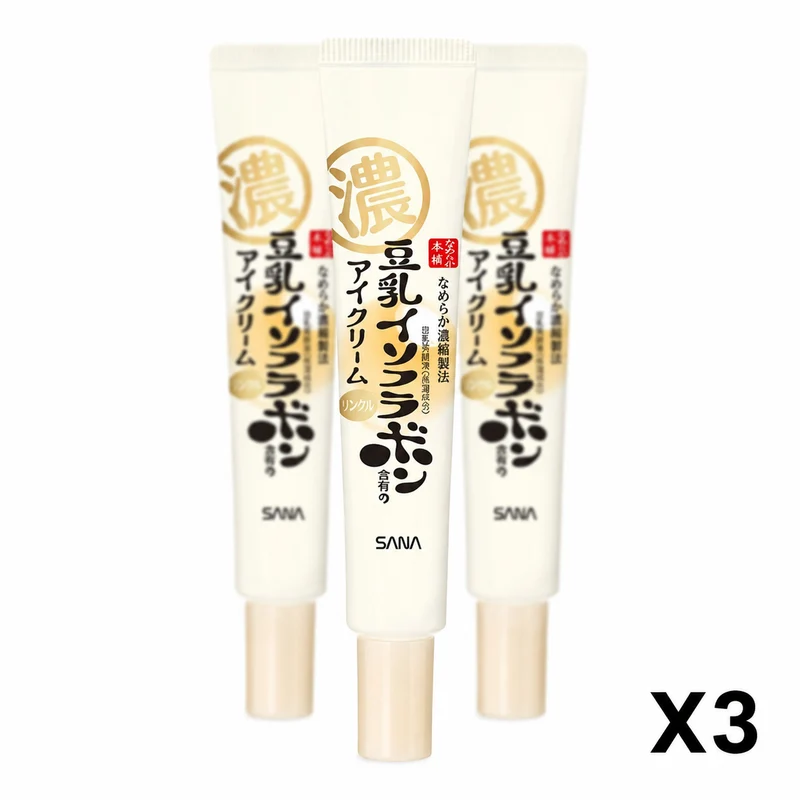 Sana Nameraka Honpo Isoflavone Wrinkle Eye Cream 20g (3-Pack)