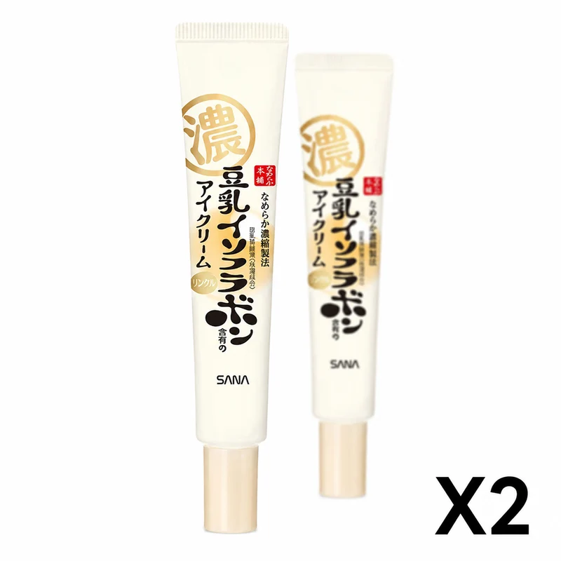 Sana Nameraka Honpo Isoflavone Wrinkle Eye Cream 20g Duo Set