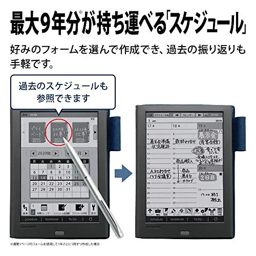 Sharp Electronic Notebook Electronic Memo WG-PN1 with Notebook function Eink with electronic paper display