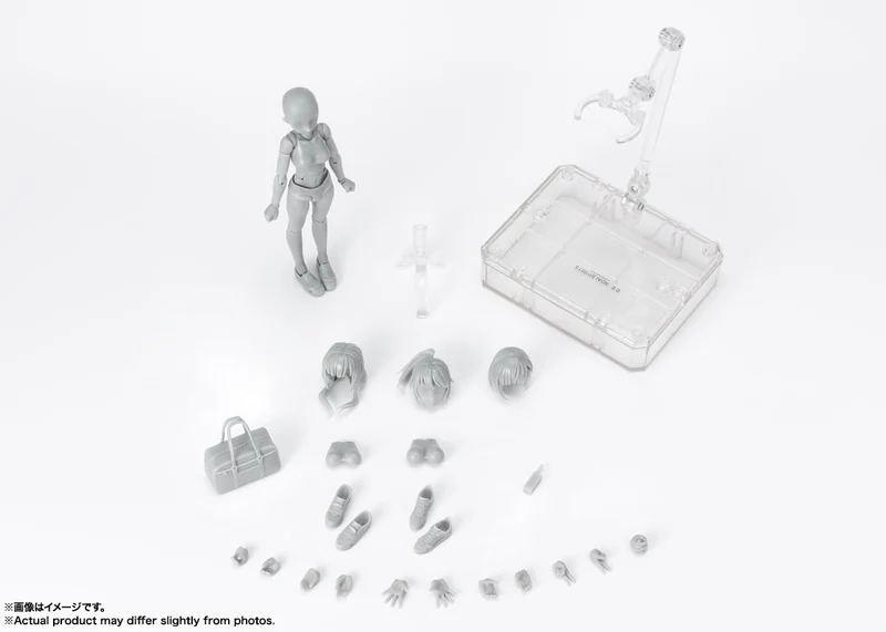 Bandai Spirits Sh Figuarts Body-Chan Dx Set Gray 130mm PVC ABS Figure