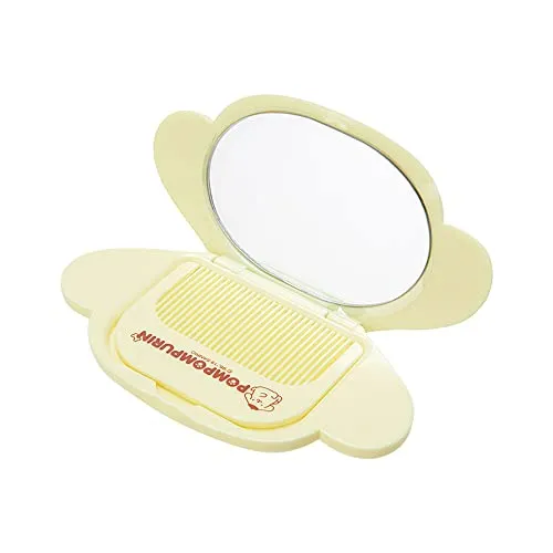 SANRIO POMPOMPURIN Face Shaped Mirror & Comb Set 963801