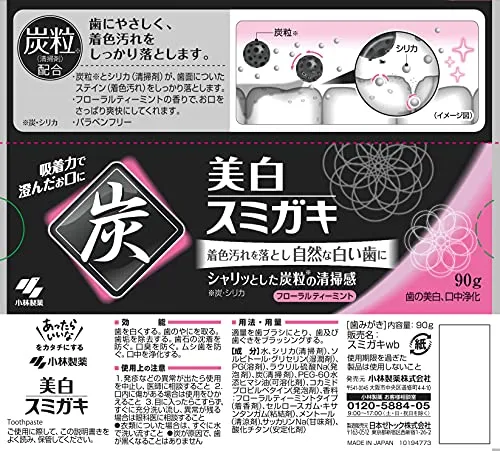 Kobayashi Sumigaki Charclean Charcoal Toothpaste 90g