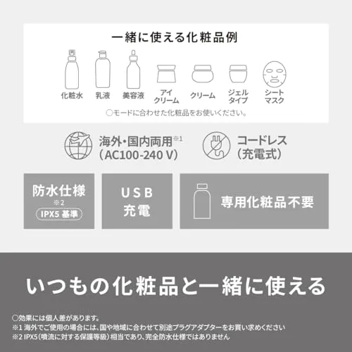 Panasonic Ion Facial Machine Ion Boost Multi EX Power White EH-SS85-W
