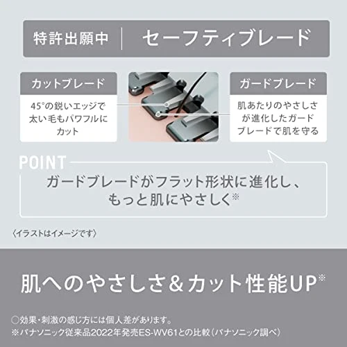 Panasonic Hair Remover VIO Shaver IPX7 waterproof ES-WV62-H