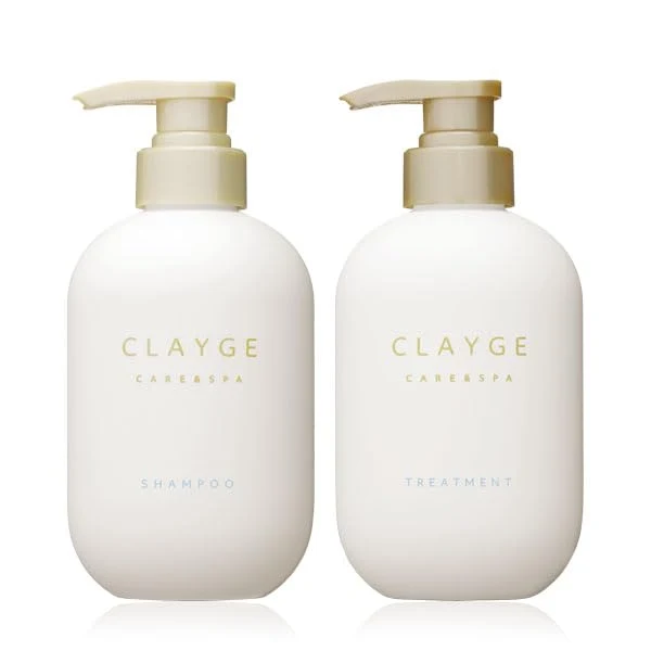 CLAYGE Shampoo & Treatment Set SR Dry and Smooth Floral & Musk Fragrance 500ml