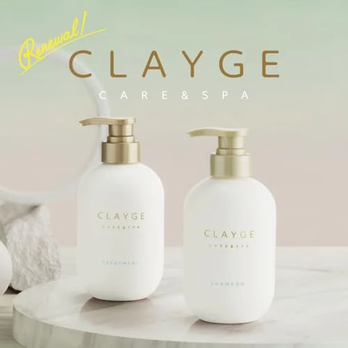 CLAYGE Shampoo & Treatment Set SR Dry and Smooth Floral & Musk Fragrance 500ml