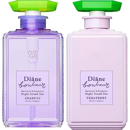 Diane Shampoo & Treatment Set Night Dream Tea Fragrance Moist & Repair 500ml