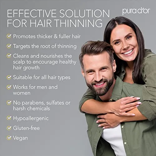 PURA D'OR Original Gold label 454ml Hair thinning shampoo