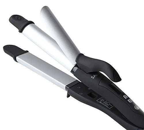 SALONIA 2WAY Straight & Curl 32mm Professional 220℃ Hair Iron