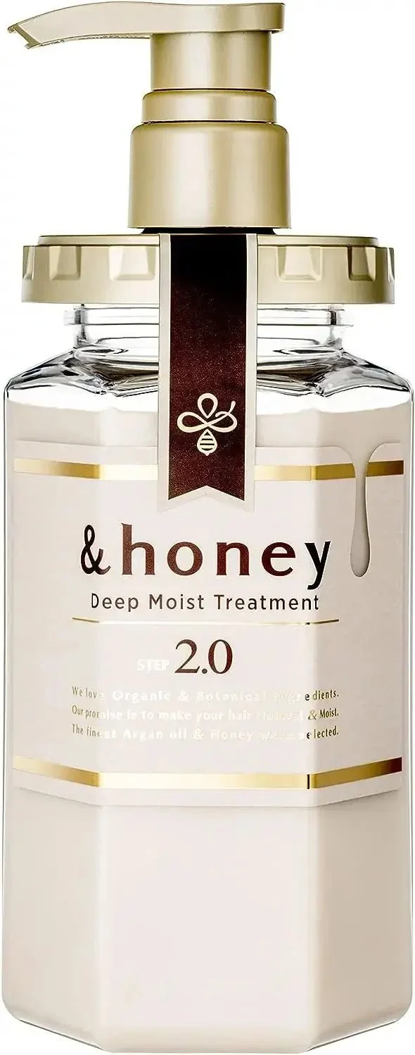 &HONEY Deep Moist 1.0 Shampoo 440ml + 2.0 Hair Treatment 445g Set