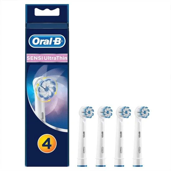 Sensi Ultrathin Opzetborstel - 4 Stuks voor Zachte Tandverzorging