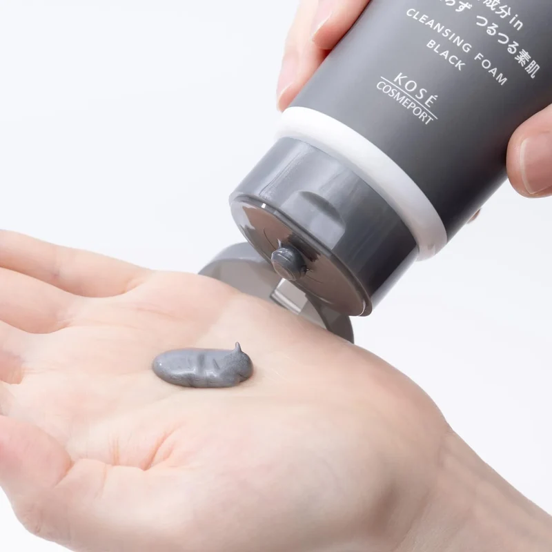Softymo Kose Cleansing Wash Black Clay Makeup Remover Pore Care
