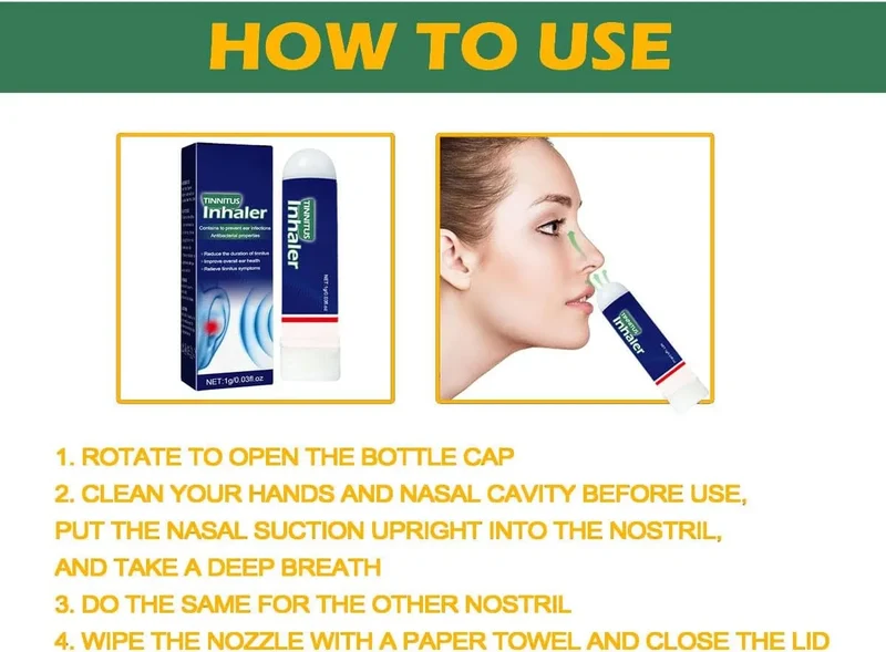 Icoyea Tinnitus Relief Nasal Inhaler Ear Pressure Anxiety Aid 3pcs